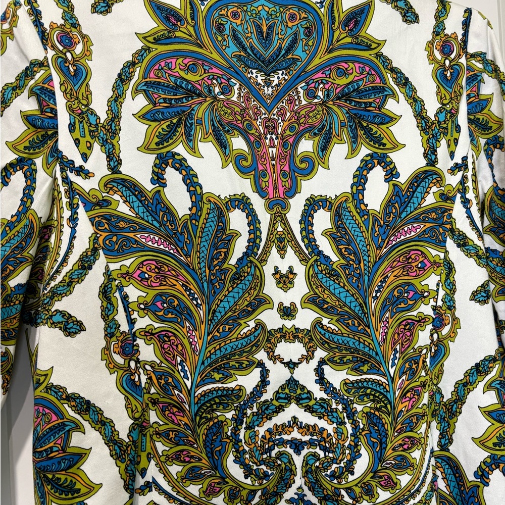 New York Collection Colorful Paisley Blazer Size Small - Picture 8 of 10